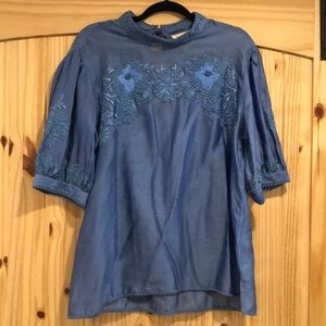 Anthropologie Payal Jain embroidered blouse